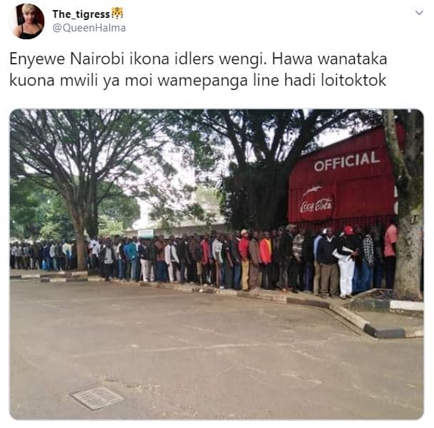 The_tigress queenhalma enyewe nairobi ikona idlers wengi. hawa wanataka kuona mw