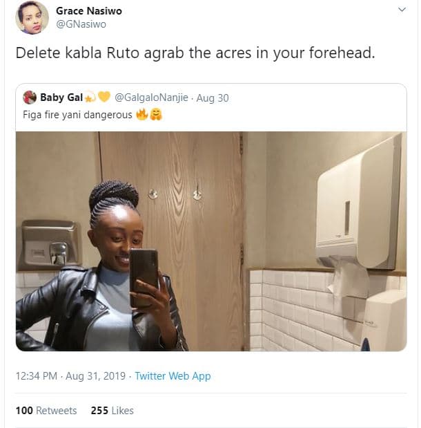 Grace nasiwo gnasıwo delete kabla ruto agrab the acres in your forehead. baby ga