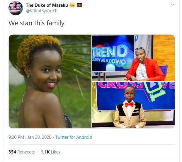 The duke of masaku kitkatsyrupke we stan this family iend qry madowo gao 9.20 pm