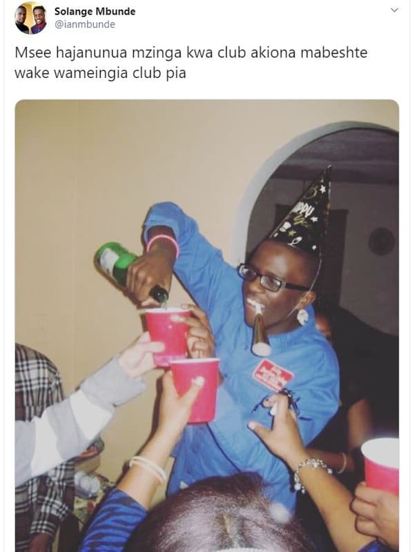 Solange mbunde ianmbunde msee hajanunua mzinga kwa club akiona mabeshte wake wam