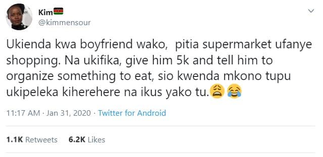 Kim kimmensour ukienda kwa boyfriend wako pitia supermarket ufanye shopping na u