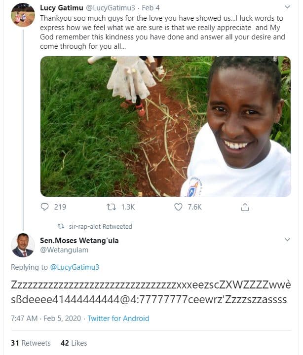 Lucy gatimu lucygatimu3 feb 4 thankyou soo much guys for the love you have showe