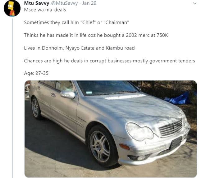 Mtu savvy mtusavvy jan 29 msee wa madeals sometimes they call him chief chairman