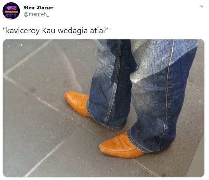 Ben doper menteh_ 'kaviceroy kau wedagia atia?