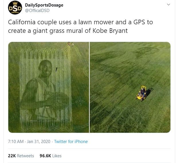 Dailysportsdosage sd officaldsd california couple uses a lawn mower and a gps to