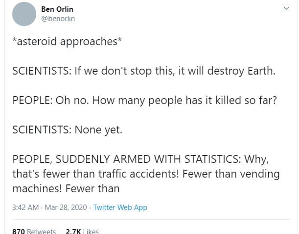 Ben orlin benorlin asteroid approaches scientists if we don't stop this it will