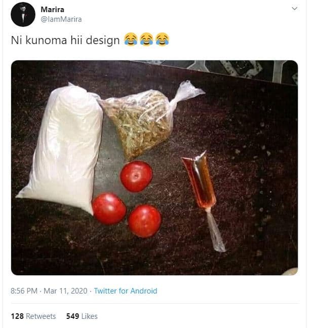 Marira lammarira ni kunoma hii design 6 8.56 pm mar 11, twitter for android 128