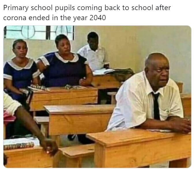 Primary school pupils coming back to school after corona ended in the year