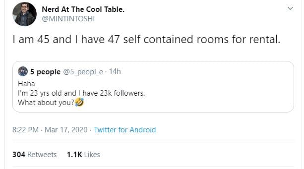 Nerd at the cool table. mintintoshi am 45 and have 47 self contained rooms for r