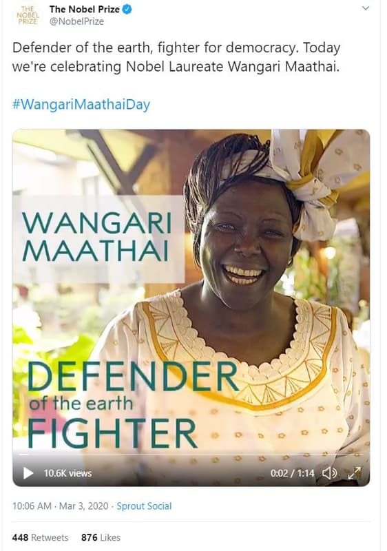 The nobel prize nobel 'rize nobelprize defender of the earth fighter for democra