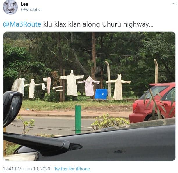 Lee wnabbz ma3route klu klax klan along uhuru highway mitri 12.41 pm . jun 13, t