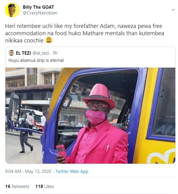 Billy the goat crazynairobian heri nitembee uchi like my forefather adam, naweza