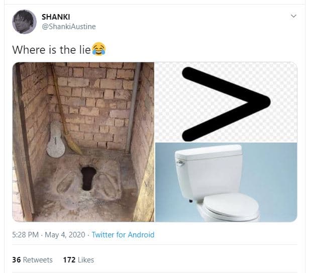 Shanki shankiaustine where is the lie 5.28 pm may 4, twitter for android 36 retw