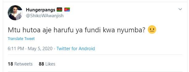 Hungerpangs shikowawanjish mtu hutoa aje harufu ya fundi kwa nyumba? translate t