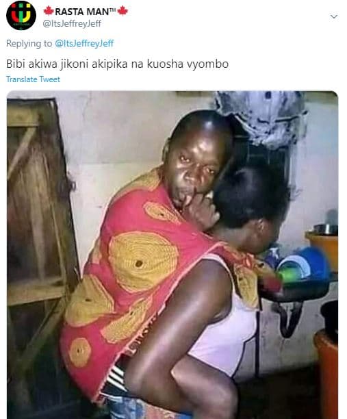 Rasta man itsjeffreyjeff replying to itsjeffreyjeff bibi akiwa jikoni akipika na