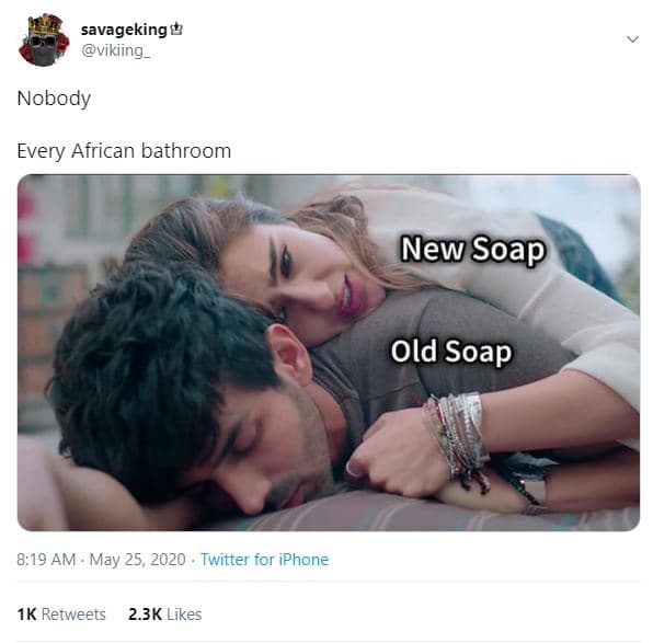 Savagekingt vikiing _ nobody every african bathroom newsoap old soap 8.19 am may