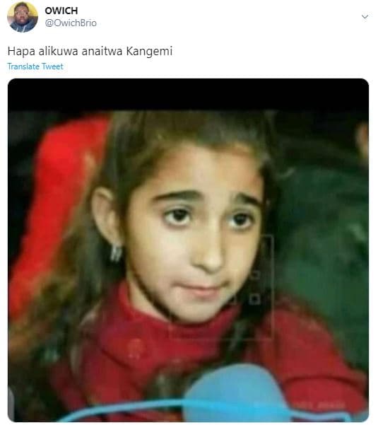 Owich owichbrio hapa alikuwa anaitwa kangemi translate tweet