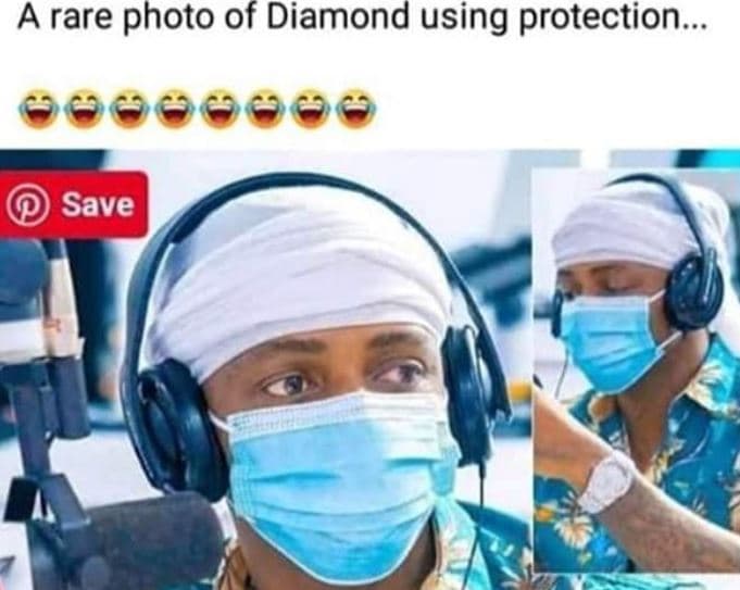 A rare photo of diamond using protection save