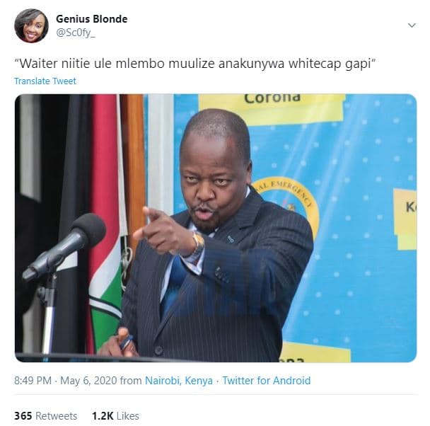 Genius blonde scofy _ 'waiter niitie ule mlembo muulize anakunywa whitecap gapi