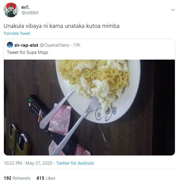 Bıl. stillbill unakula vibaya ni kama unataka kutoa mimba translate tweet sirrap