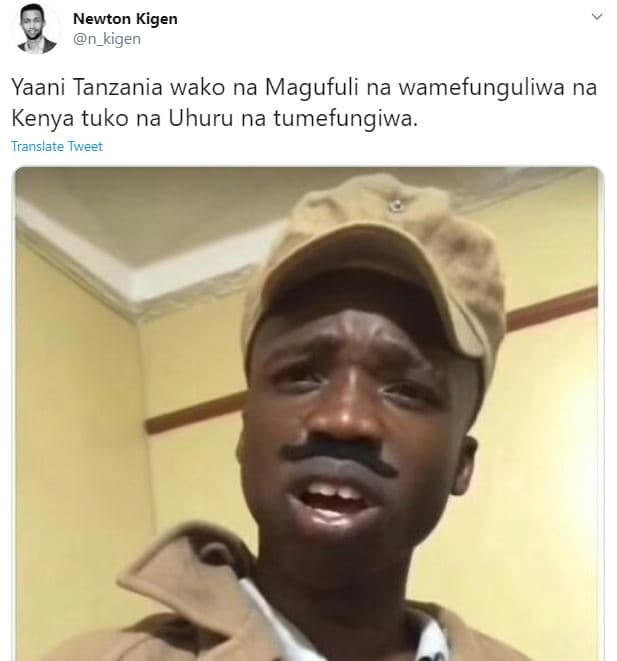Newton kigen n kigen yaani tanzania wako na magufuli na wamefunguliwa na kenya t