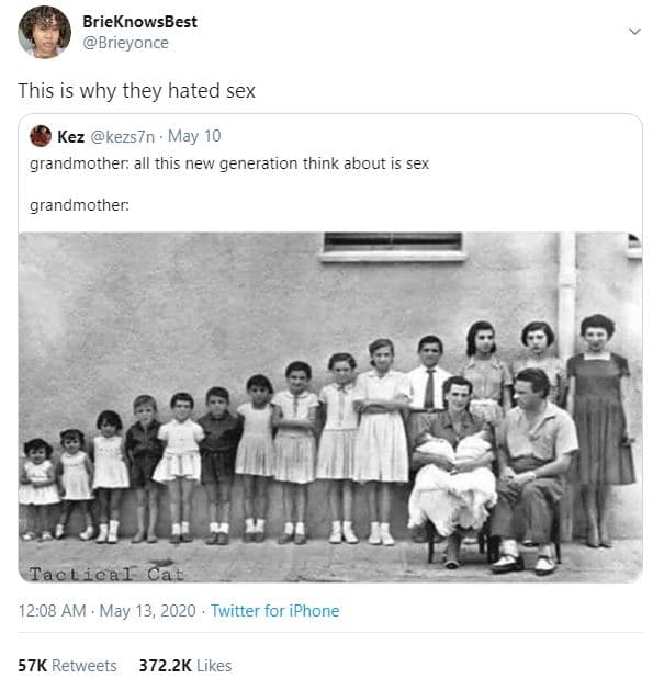 Brieknowsbest brieyonce this is why they hated sex kez kezs7n may 10 grandmother