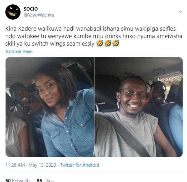 Socio yavowachira kina kadere walikuwa hadi wanabadilishana simu wakipiga selfie