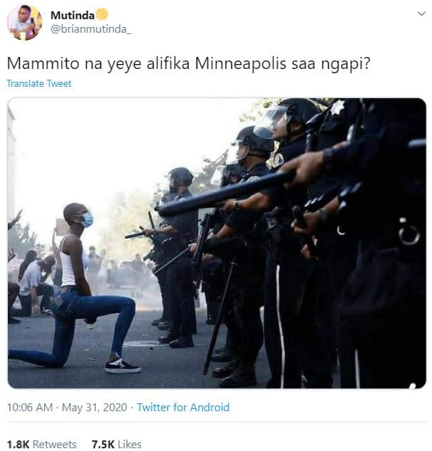 Mutinda brianmutinda mammito na yeye alifika minneapolis saa ngapi? translate tw