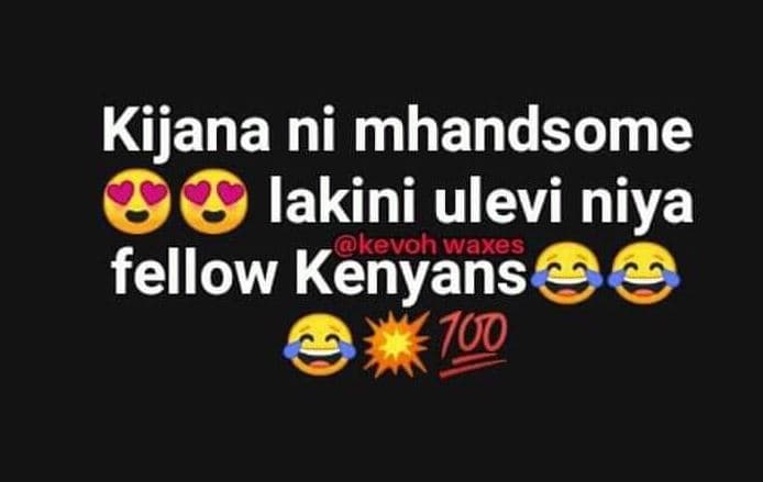 Kijana ni mhandsome lakini ulevi niya kevoh waxes fellow kenyans 700