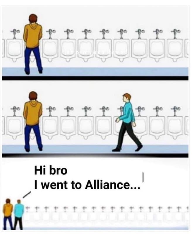 Hi bro went to alliance..