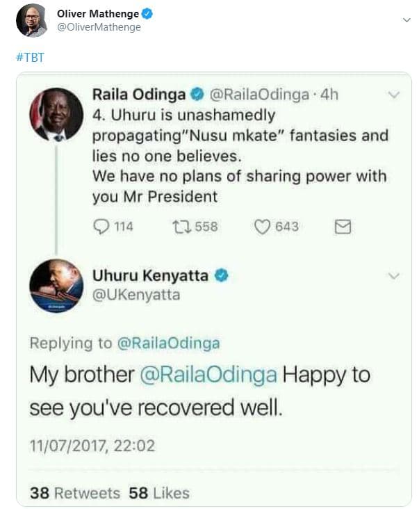 Oliver mathenge olivermathenge tbt raila odinga railaodinga 4h 4. uhuru is unash