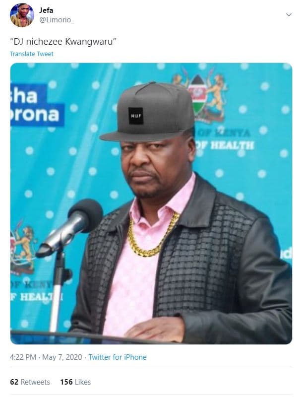Jefa limorio_ 'dj nichezee kwangwaru translate tweet ha rona e a 4.22 pm . may 7