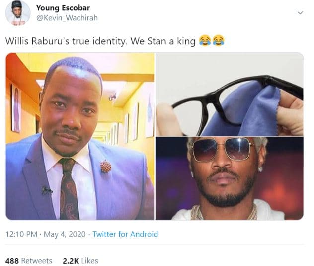 Young escobar kevin_wachirah willis raburu's true identity. we stan a king 12.10