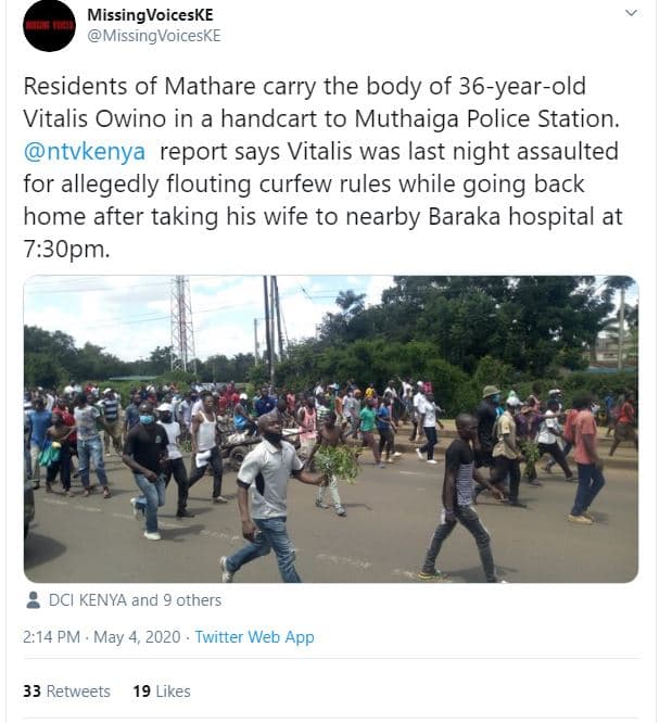 Missingvoiceske missingvoiceske residents of mathare carry the body of 36yearold