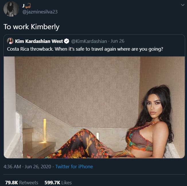 Jazminesilva23 to work kimberly kim kardashian west kimkardashian jun 26 costa r