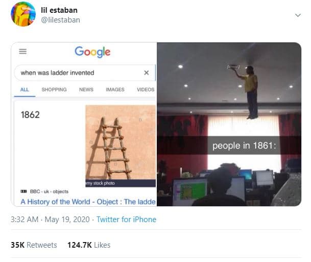 Lil estaban lilestaban goo when was laddor invented shopping news images videos