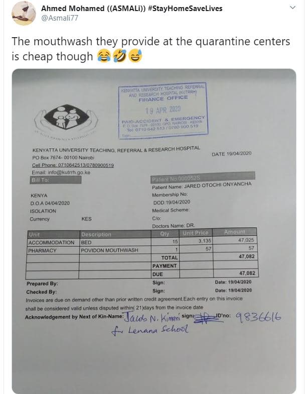 Ahmed mohamed asmali stayhomesavelives asmali77 the mouthwash they provide at th