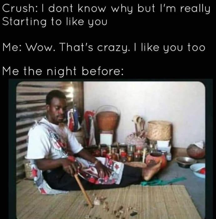 Crush dont know why but 'm really starting to like you me wow. that's crazy. lik