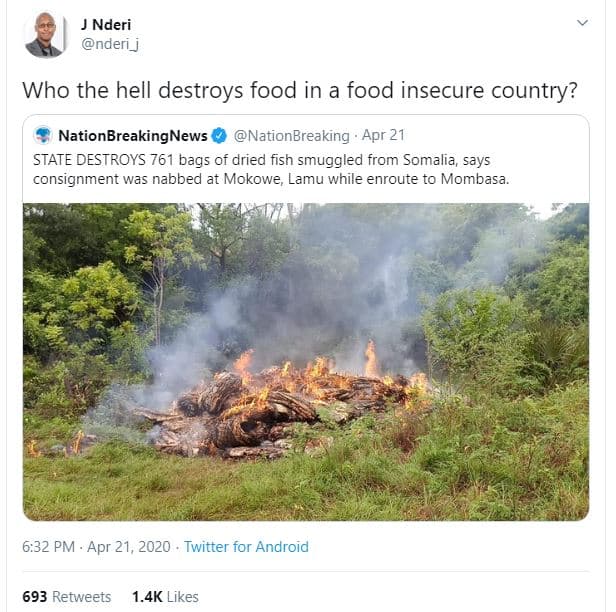 J nderi nderi j who the hell destroys food in a food insecure country? nationbre