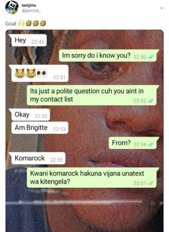 Iamjinx jamrick _ goat 002 hey im sorry do i know you? 7251 its just a polite qu