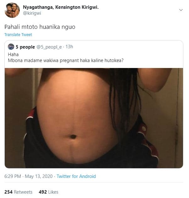 Nyagathanga, kensington kirigwi . kirigwi pahali mtoto huanika nguo translate tw