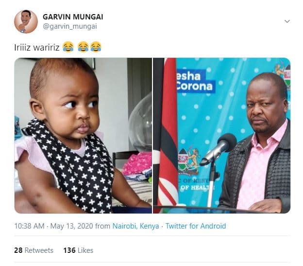 Garvin mungai garvin_mungai iriiiz waririz 46 esha corona of heal7 10.38 am . ma