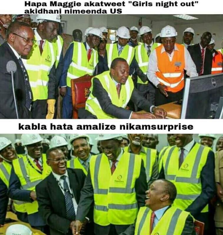 Hapa maggie akatweet girls night out akidhani nimeenda us kabla hata amalize nik