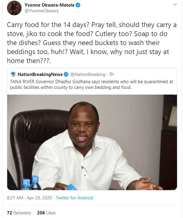 Yvonne okwaramatole yvonneokwara carry food for the 14 days? pray tell, should t