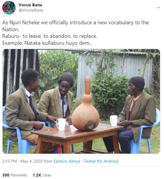 Vinnie baite vinniebaite as njuri ncheke we officially introduce a new vocabular