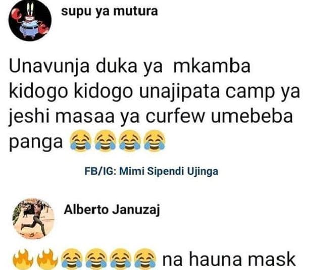 Supu ya mutura unavunja duka ya mkamba kidogo kidogo unajipata camp ya jeshi mas