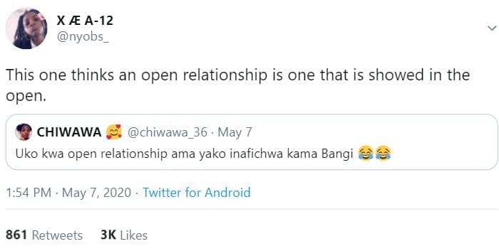 X a12 nyobs this one thinks an open relationship is one that is showed in the op