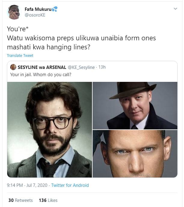 Fafa mukuru osoroke you're watu wakisoma preps ulikuwa unaibia form ones mashati