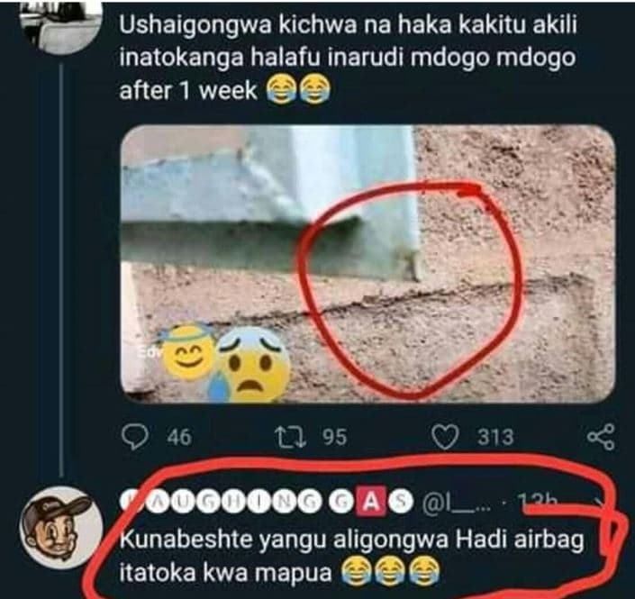 Ushaigongwa kichwa na haka kakitu akili inatokanga halafu inarudi mdogo mdogo af