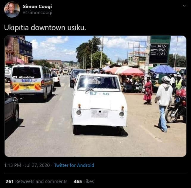 Simon coogi simoncoogi ukipitia downtown usiku 1.13 pm jul 27, twitter for andro